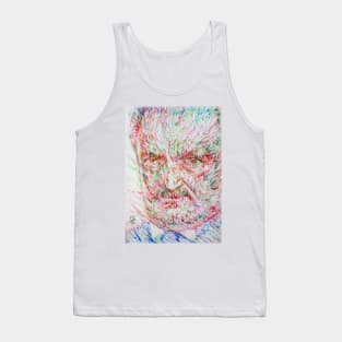 MARTIN HEIDEGGER watercolor and ink portrait Tank Top